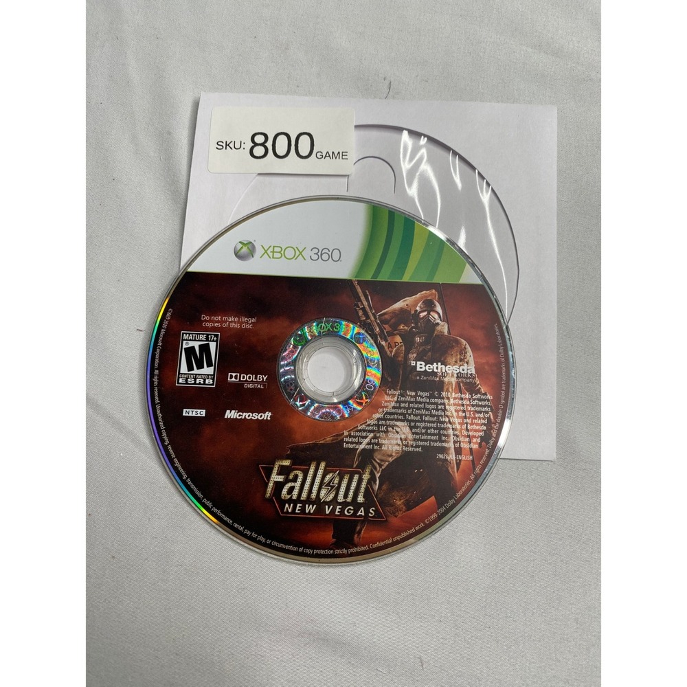 Fallout New Vegas Microsoft Xbox 360